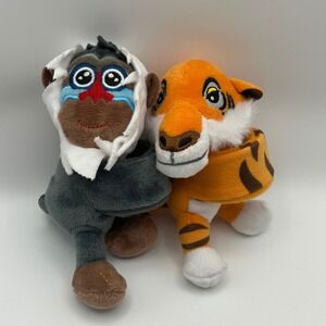 Disney Lion King Rafiki & Disney Villians Shere Khan Plush Cutie Cuff Bracelets‎